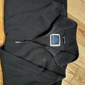 Snozu size Medium Black Quarter-Zip Fleece Pullover